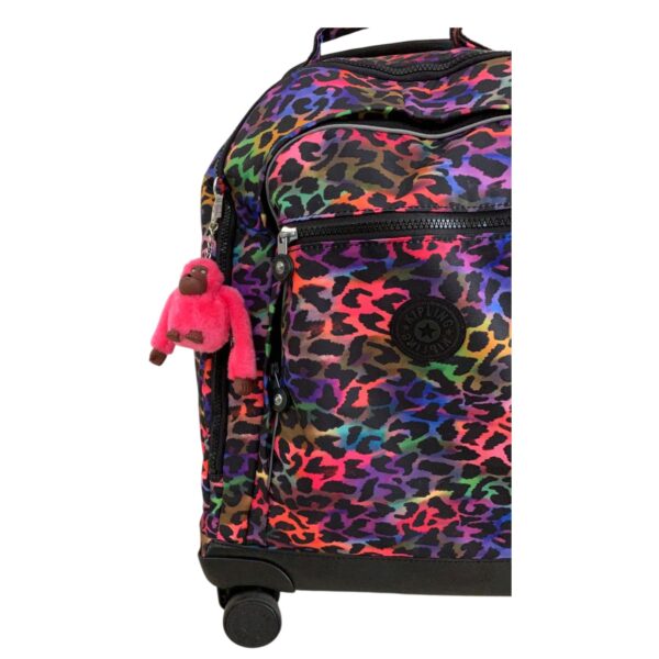 Mochila Kipling de Rodinha New Zea Rainbow Jungle - Imagem 4