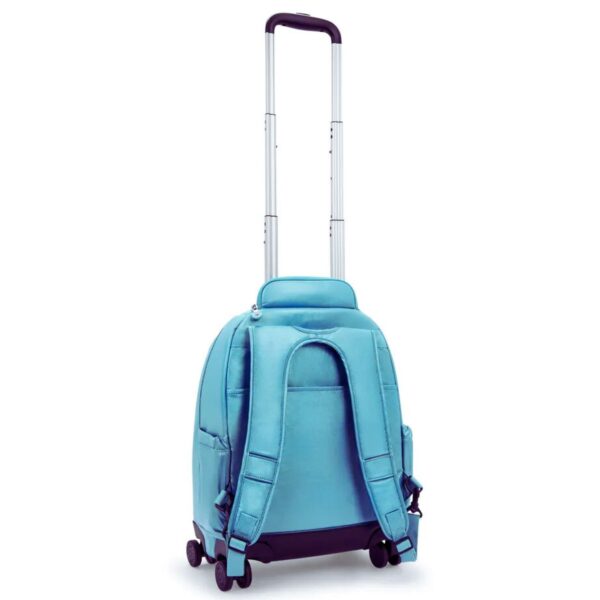 Kipling Mochila de Rodinha+Lancheira+Estojo Azul Metalico Kit - Imagem 3