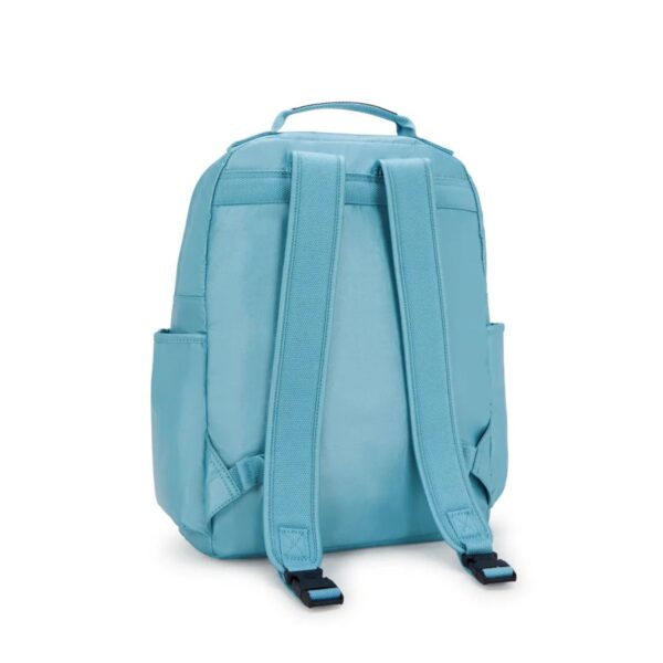 Mochila De Maternidade Kipling So Baby Azul Metalica + Trocador - Imagem 4
