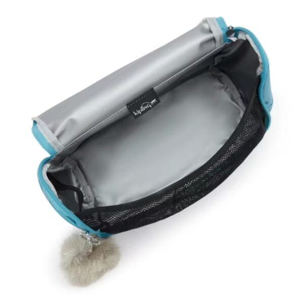 Kipling Mochila de Rodinha+Lancheira+Estojo Azul Metalico Kit - Imagem 6