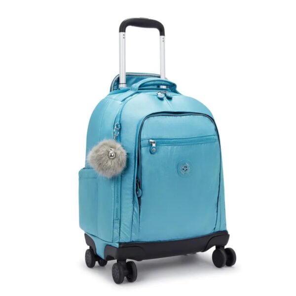 Mochila Kipling de Rodinha New Zea Azul Metalico - Imagem 2