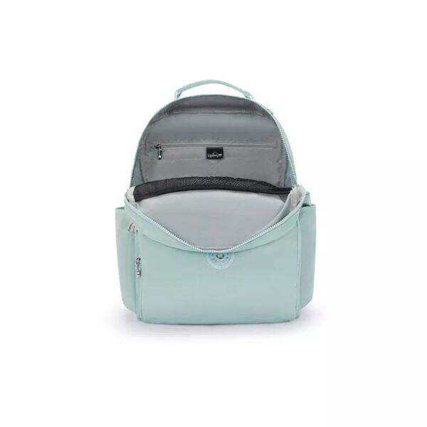Mochila De Maternidade Kipling So Baby Azul Gelo + Trocador - Imagem 2