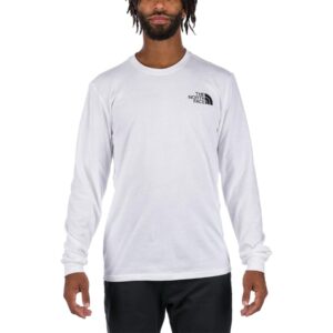 North Face Camiseta Masculina Manga Longa Branca Tamanho EGG