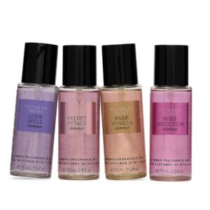 Victoria Secret Kit Com 4 Shimmer Mists com Brilho 75ml Cada