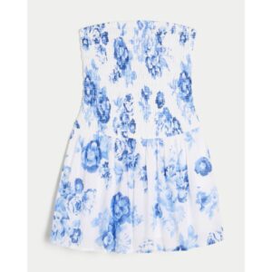 Hollister Vestido Tomara de Caia com Corpete Franzido Tam G