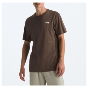 North Face Camiseta Masculina Box NSE  Manga Curta  Marrom