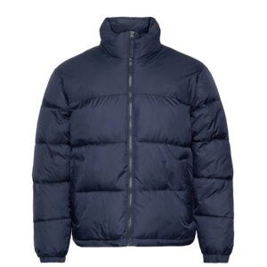 Jaqueta Puffer Masculina Hollister Boxy Azul Marinho