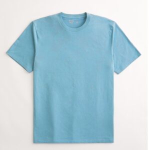 Hollister Camiseta Azul Claro Masculina Classic Fit