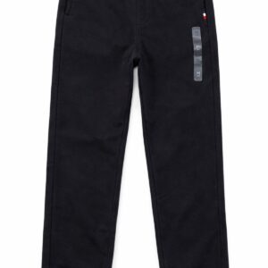 Tommy Hilfiger Calça de Moletom Preta Infantil Com Elastano