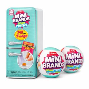 Mini Brands Fill The Fridge Zuru Geladeira +2  Bolas Surpresa