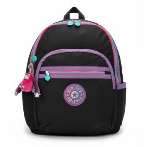 Kipling Mochila Seoul XL c/ Porta Notebook  Wavepop Jet Black