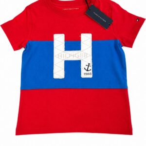 Tommy Hilfiger Camiseta Infantil Vermelha H Bordado