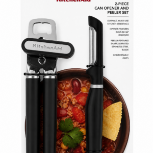 Conjunto KitchenAid Descascador  Euro Peeler e  Abridor de Latas - Preto