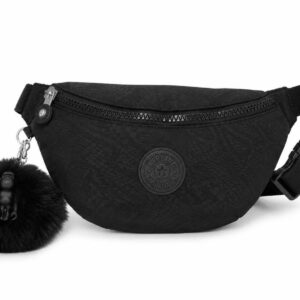 Kipling Pochete Pria Python Embossed Preta Transversal