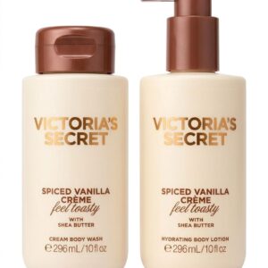 Victorias Secret Spiced Vanilla Loção e Body Wash Kit