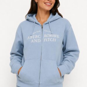 Blusa De Moletom Azul Abercrombie & Fitch GG Feminina
