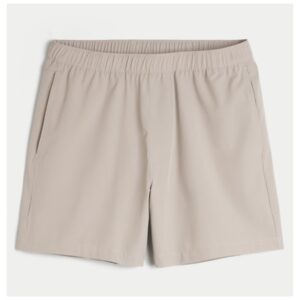Shorts Hollister Esportivo Com Ziper no Bolso Bege Tamanho G