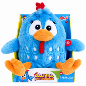 Galinha Pintadinha Pelúcia Tremilica Com Som Toyng -  20 cm