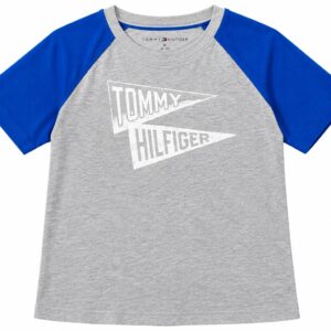 Tommy Hilfiger Camiseta de Menino Infantil Cor Cinza e Azul
