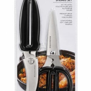 Kitchenaid Conjunto 2 Tesouras  Pretas Multiuso e Para Aves