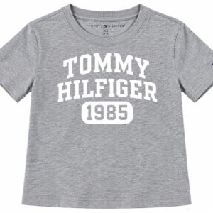 Tommy Hilfiger Camiseta Infantil de Meninos Cinza 1985