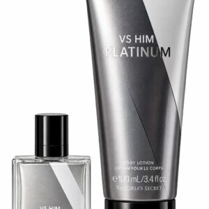 Victoria Secret VS Him Platinum Creme + Mini Perfume Mascul.