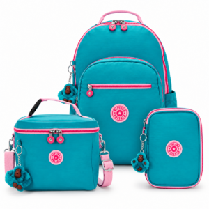 Kipling Mochila Seoul+ Lancheira Graham + Estojo 100Pens Kit