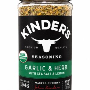 Kinder's Tempero Alho e Ervas com Sal Marinho e Limão 311g