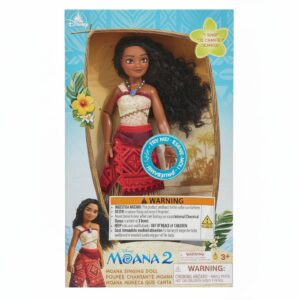 Moana 2 Boneca Disney Cantora Articulada Com Galo Heihei