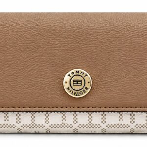 Tommy Hilfiger Carteira  Feminina Marrom/Branco C/Monograma